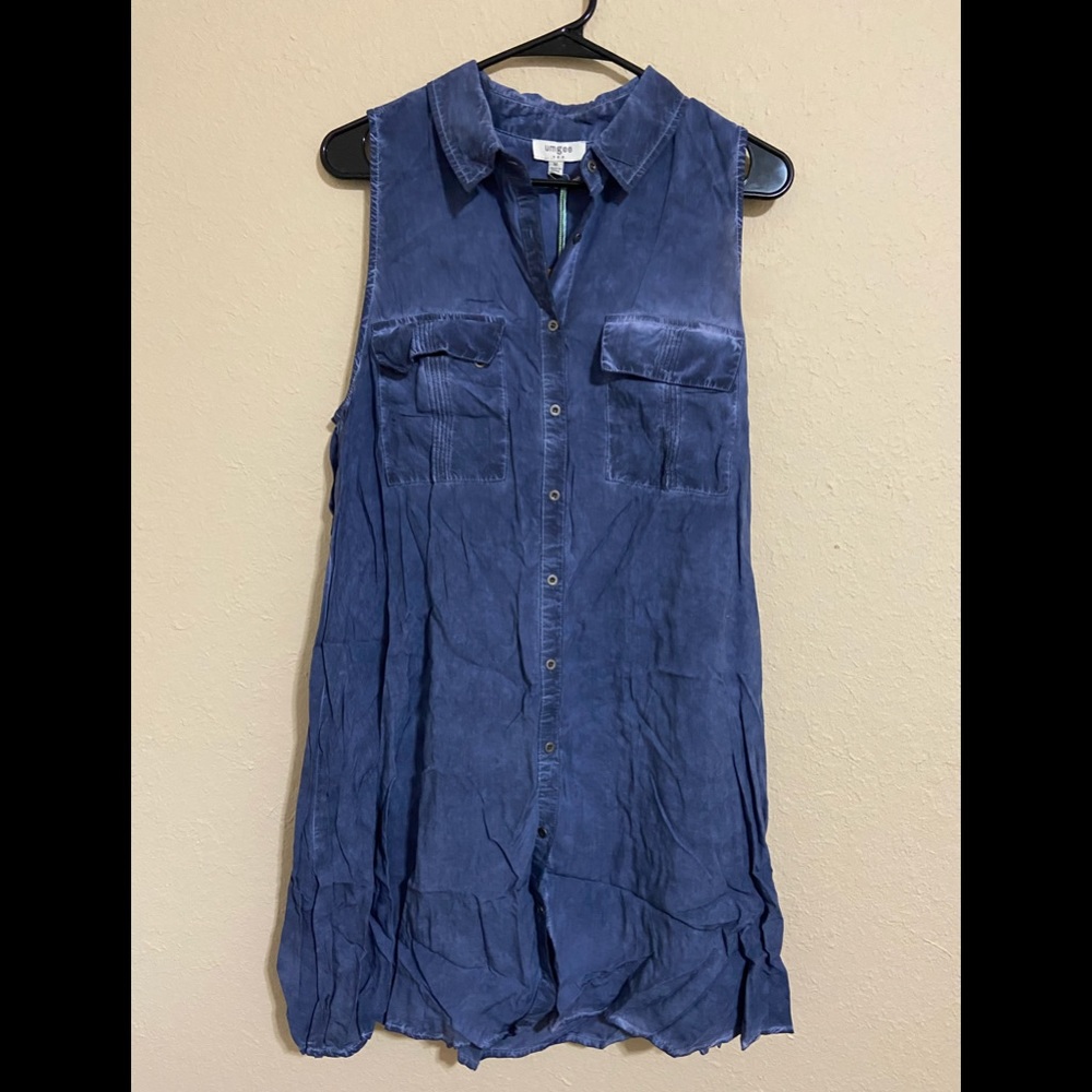 NWT Umgee sleeveless size medium navy dress